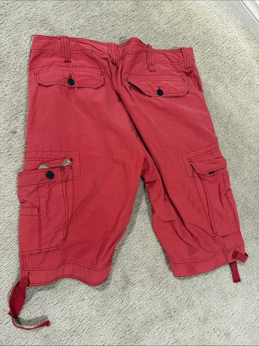 Micros Red Men's Cargo Shorts